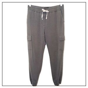 RSQ Men Joggers L Cargo Utility Pockets‎ Drawstring Olive Athleisure Sweatpants